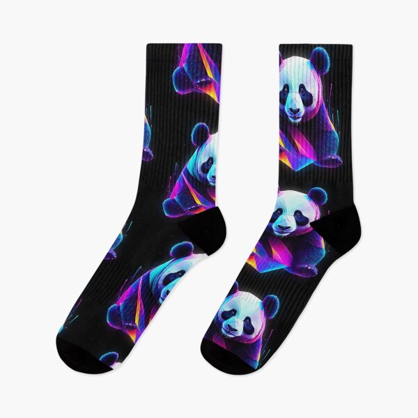 Item preview, Abstract neon panda art designed and sold by PictureCanvas.
