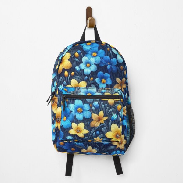 Item preview, Tiny blue and yellow flowers designed and sold by LindaV44.