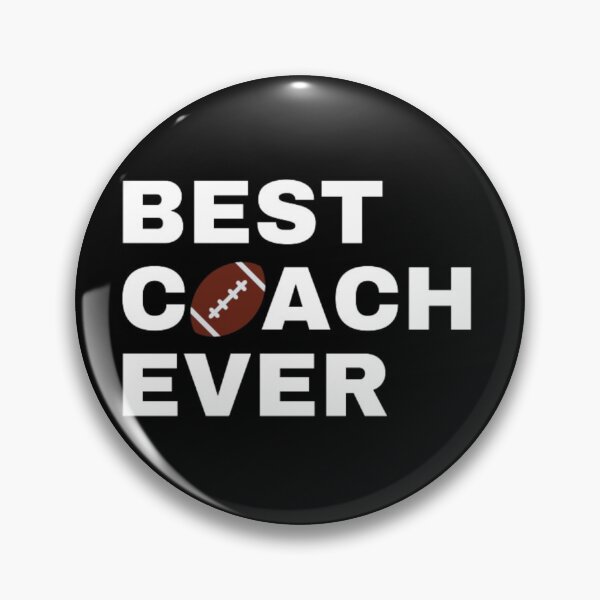 Item preview, Best Coach Ever Football - White designed and sold by GymWearDepot.