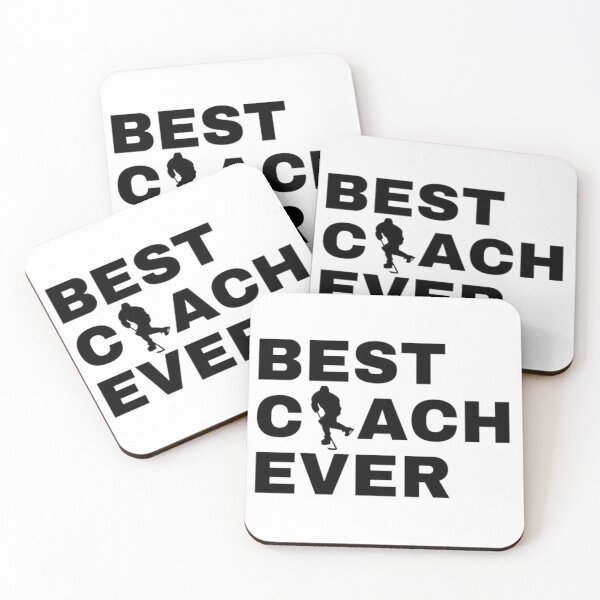 Item preview, Best Coach Ever Ice Hockey - Black designed and sold by GymWearDepot.