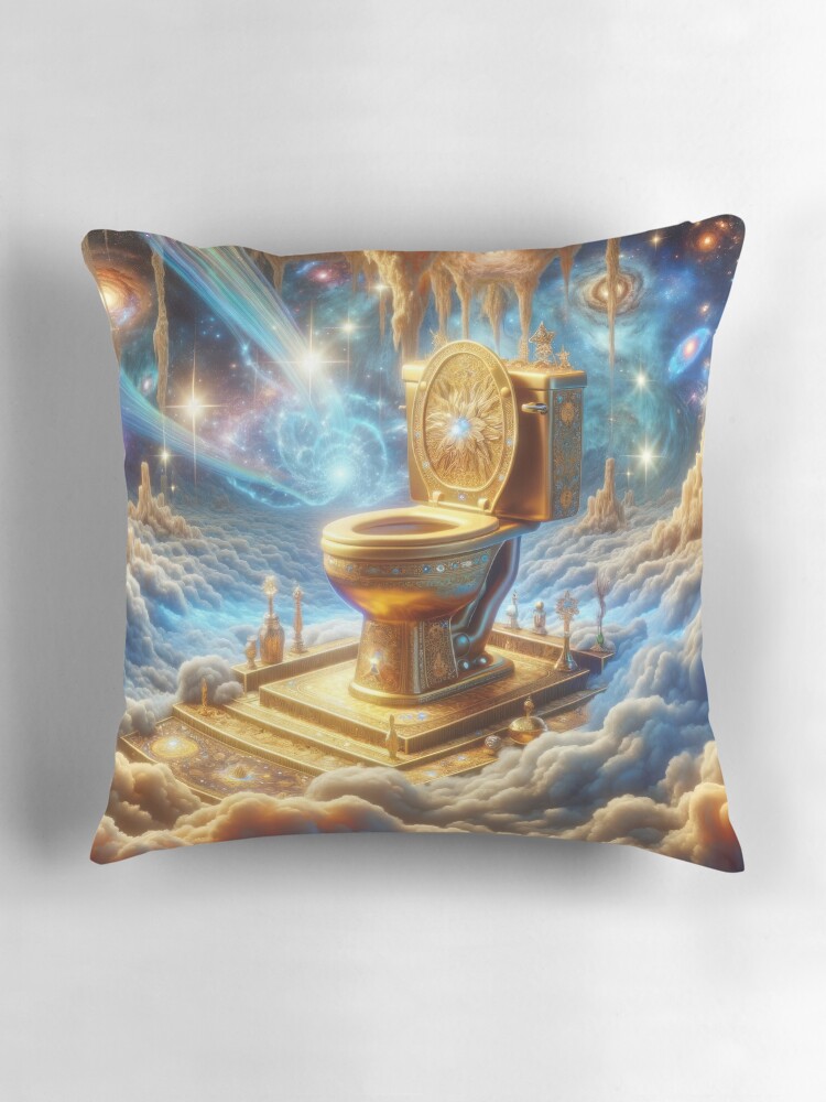 Thumbnail 3 of 4, Pillow, Throne of the Divine Flush designed and sold by thomasdatt.