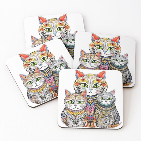 Item preview, Sketched Cats with color mixed in. designed and sold by liana campbell.