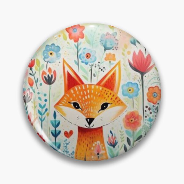 Item preview, Orange Fox in Field of Wildflowers designed and sold by sweet1342.