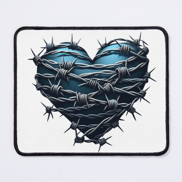 Item preview, Barbed Wire and Blue Heart designed and sold by Mark Cannon.