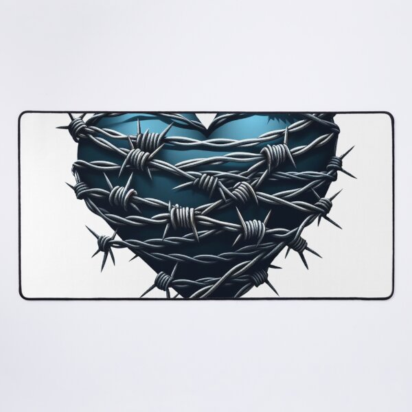 Item preview, Barbed Wire and Blue Heart designed and sold by Mark Cannon.