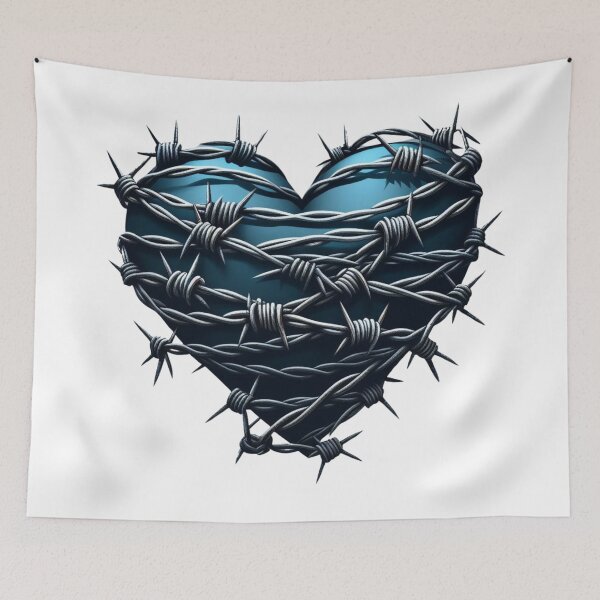 Item preview, Barbed Wire and Blue Heart designed and sold by Mark Cannon.