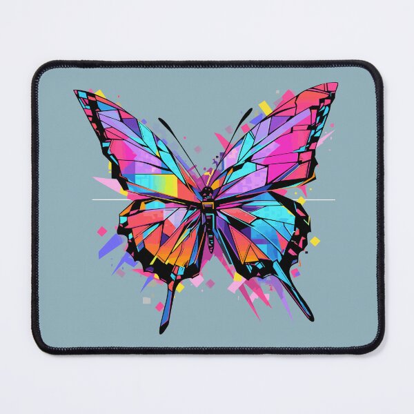 Item preview, A colorful butterfly with splats designed and sold by etherElric.