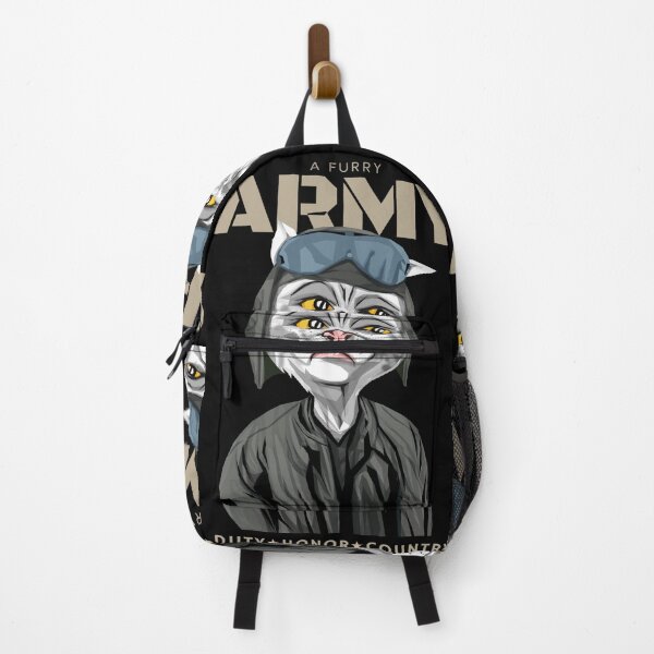 Item preview, A Furry Army Cat designed and sold by KewaleeTee.