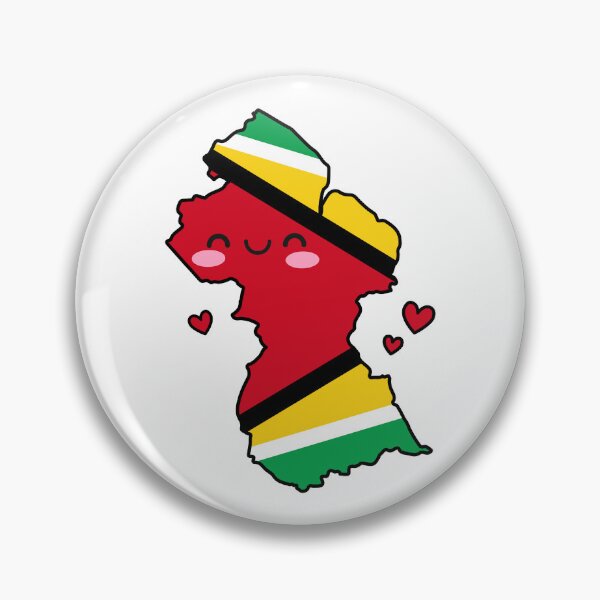Item preview, Guyana Flag Map Smile with Love designed and sold by pixelsparkzone.