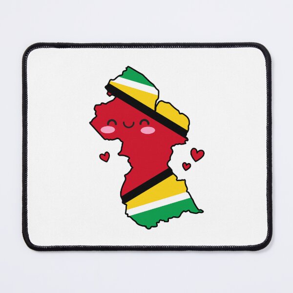 Item preview, Guyana Flag Map Smile with Love designed and sold by pixelsparkzone.