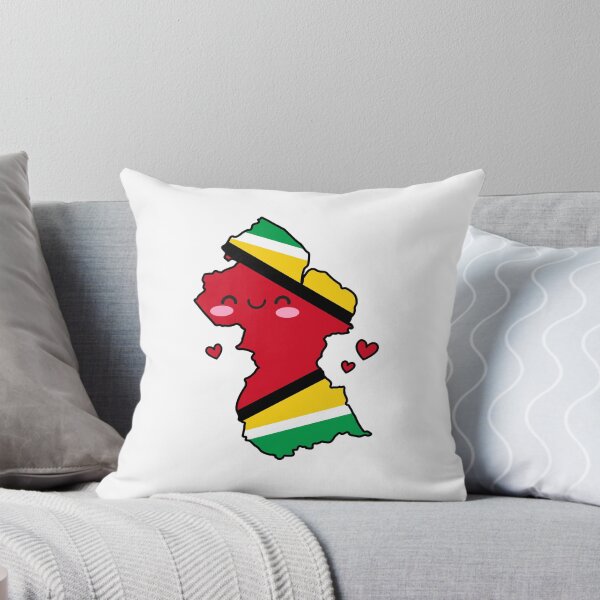 Item preview, Guyana Flag Map Smile with Love designed and sold by pixelsparkzone.