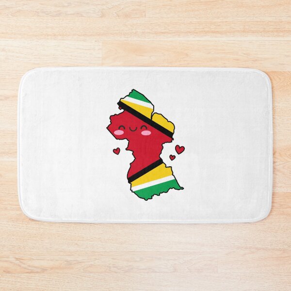 Item preview, Guyana Flag Map Smile with Love designed and sold by pixelsparkzone.