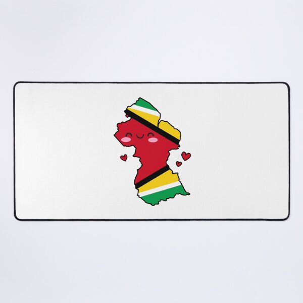 Item preview, Guyana Flag Map Smile with Love designed and sold by pixelsparkzone.