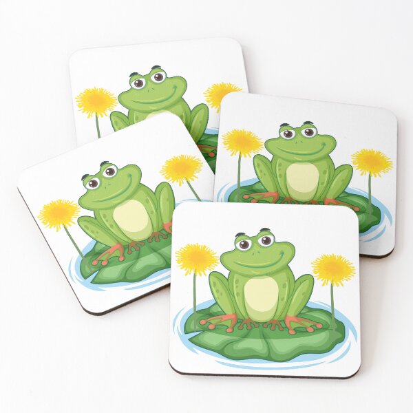 Item preview, Relaxed frog - dandelion frog designed and sold by MJOSTORE.