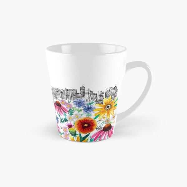 Item preview, Skyline with native flowers designed and sold by Color Chicago.