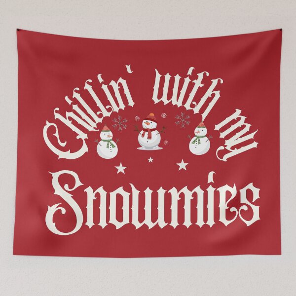 Item preview, Chillin' with my Snowmies, Christmas Funny Design designed and sold by Modern-Tropical.
