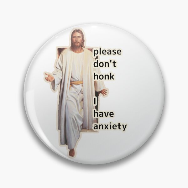 Item preview, Please Don't Honk Mental Health Anxiety Humor Jesus designed and sold by Sweenz :D.