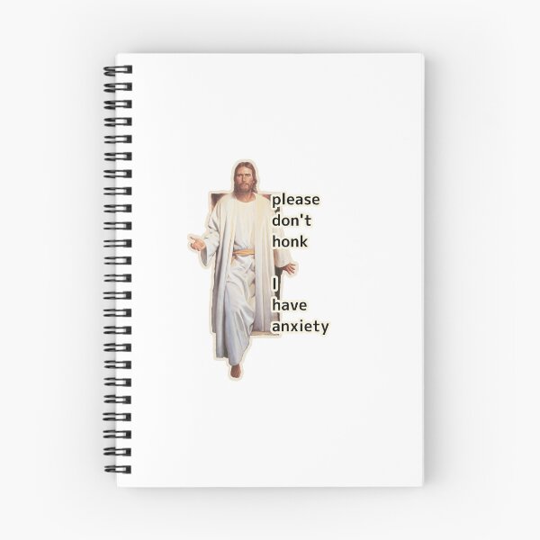 Item preview, Please Don't Honk Mental Health Anxiety Humor Jesus designed and sold by Sweenz :D.