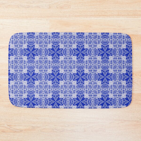 Item preview, Blue and white geometric pattern seamless texture repeat designed and sold by NarongStocker37.