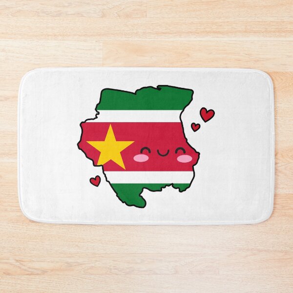 Item preview, Suriname Flag Map Smile with Love designed and sold by pixelsparkzone.