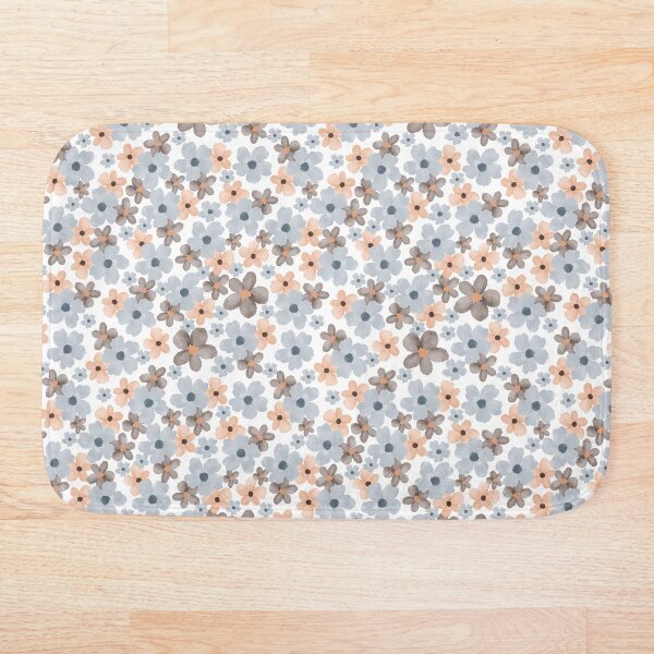 Item preview, grey floral seamless pattern designed and sold by RubyCollection.