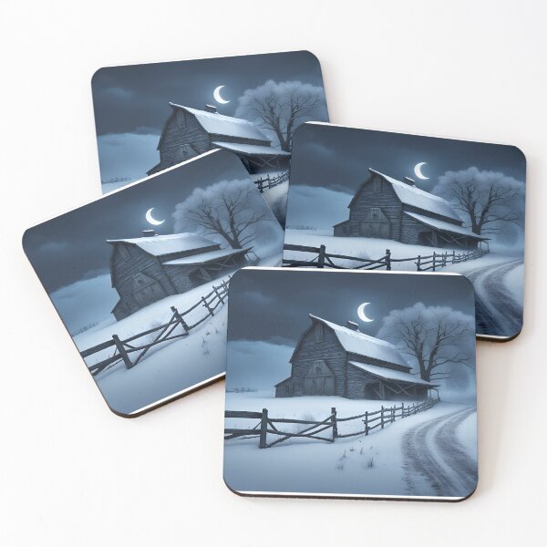 Item preview, Barn in the moonlight designed and sold by gregchapin.
