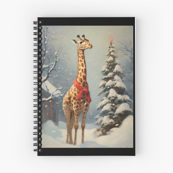Item preview, Giraffe With Christmas Tree designed and sold by ErdmanBerge.