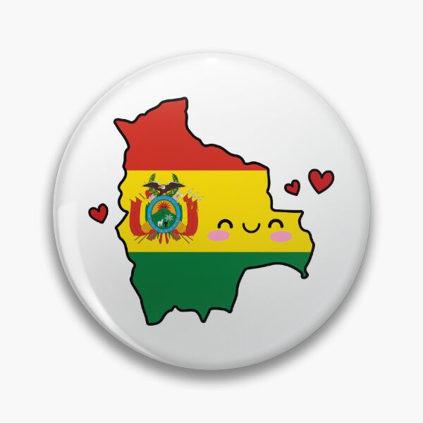 Item preview, Bolivia Flag Map Smile with Love designed and sold by pixelsparkzone.