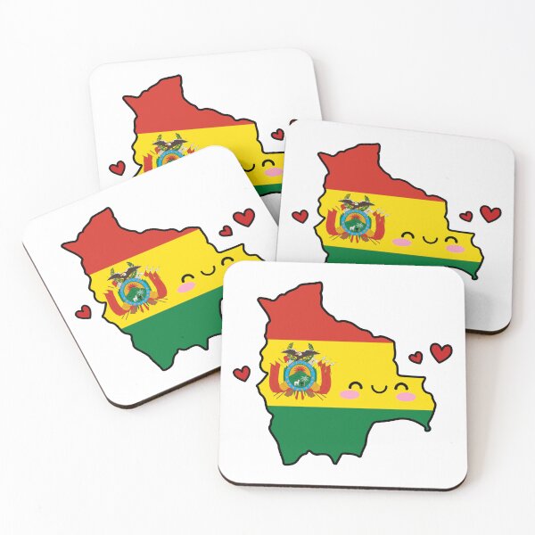 Item preview, Bolivia Flag Map Smile with Love designed and sold by pixelsparkzone.