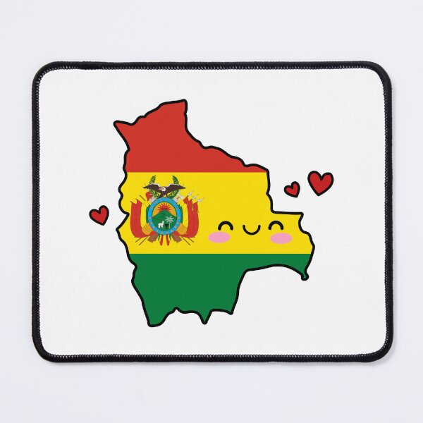 Item preview, Bolivia Flag Map Smile with Love designed and sold by pixelsparkzone.