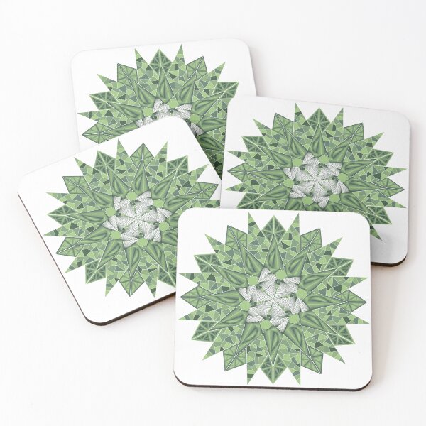 Item preview, Green Patterned Sun Flower designed and sold by DHTDesigns.