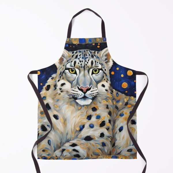 Item preview, Art Nouveau Snow Leopard designed and sold by LittleGoblinPrs.