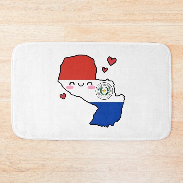 Item preview, Paraguay Flag Map Smile with Love designed and sold by pixelsparkzone.