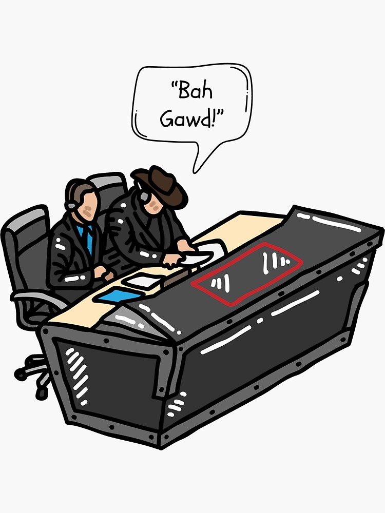 Thumbnail 3 of 3, Sticker, "Bah Gawd!" designed and sold by TheArtisticJoe.