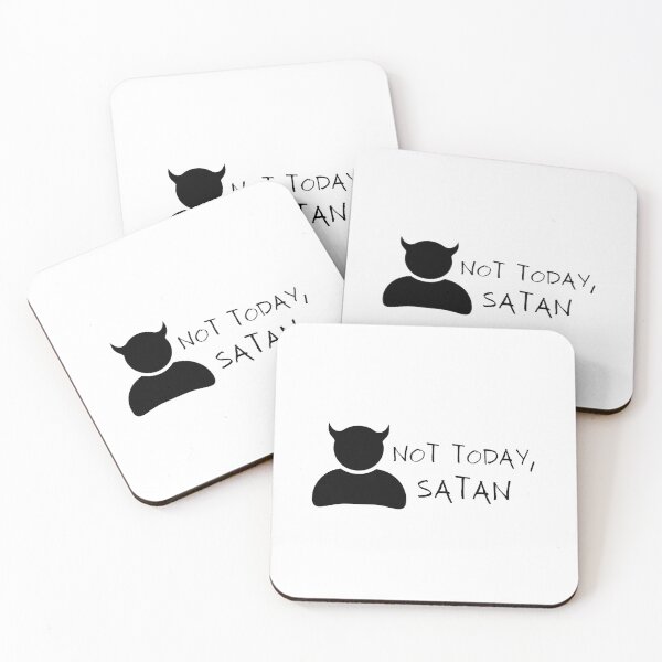 Item preview, Not Today Satan, not today sticker designed and sold by amchtakkosa1.