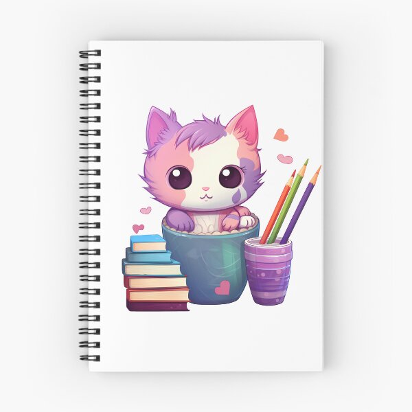 Item preview, cat studying designed and sold by PrintablePalace.