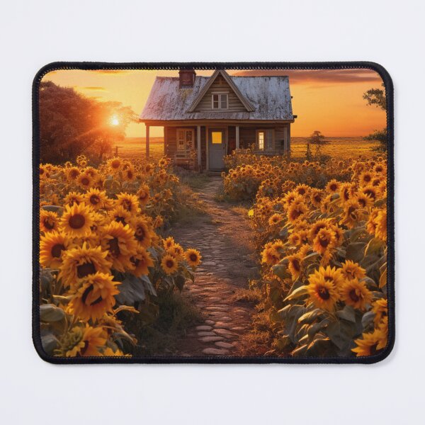 Item preview, Small House Field of Sunflowers designed and sold by Hartbecke.