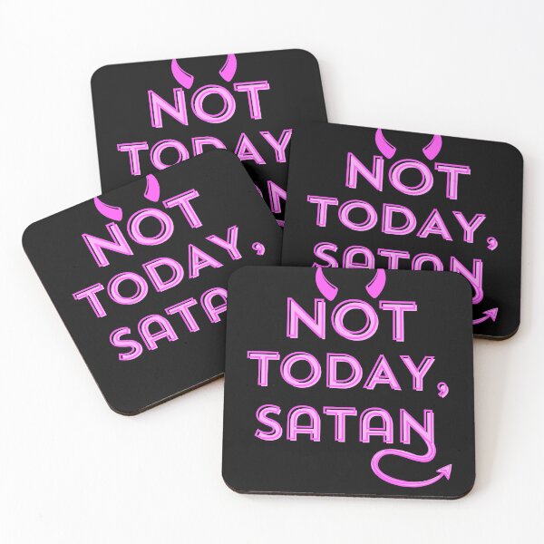 Item preview, Not Today Satan, not today stickers designed and sold by amchtakkosa1.