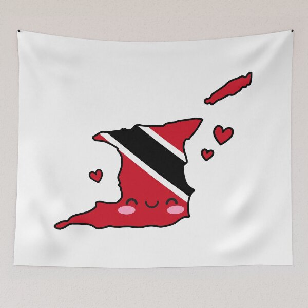 Item preview, Trinidad and Tobago Flag Map Smile with Love designed and sold by pixelsparkzone.