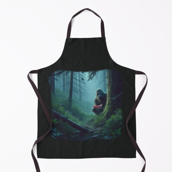 Item preview, Bigfoot Hiding in the Forest Eating Watermelon designed and sold by Kim Arnott.