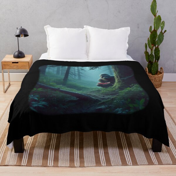 Item preview, Bigfoot Hiding in the Forest Eating Watermelon designed and sold by Kim Arnott.