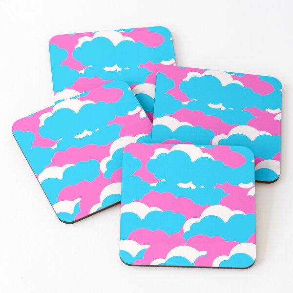 Item preview, Pink and blue clouds designed and sold by Thedigital91.