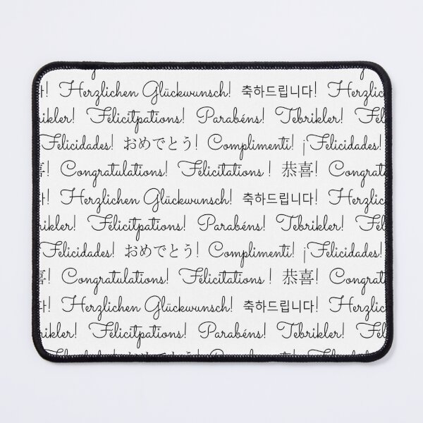 Item preview, Polyglot Congratulations designed and sold by mixMixtli.