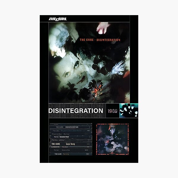Item preview, Disintegration Poster - The Cure (Band) designed and sold by Music Artisan.
