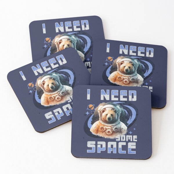 Item preview, I Need Some Space Bear designed and sold by CheekyChimpCo.