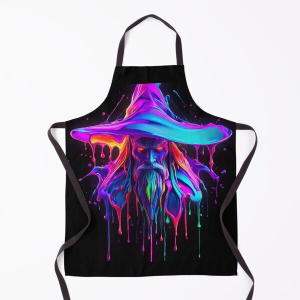 Item preview, Abstract fantasy neon wizard splash art designed and sold by PictureCanvas.