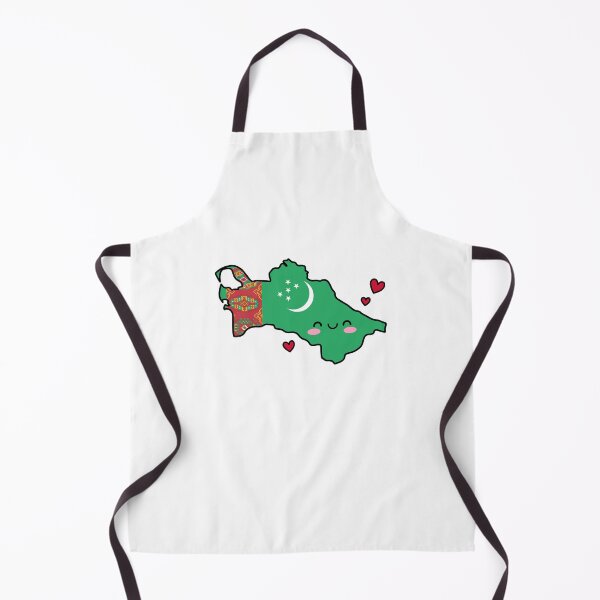 Item preview, Turkmenistan Flag Map Smile with Love designed and sold by pixelsparkzone.