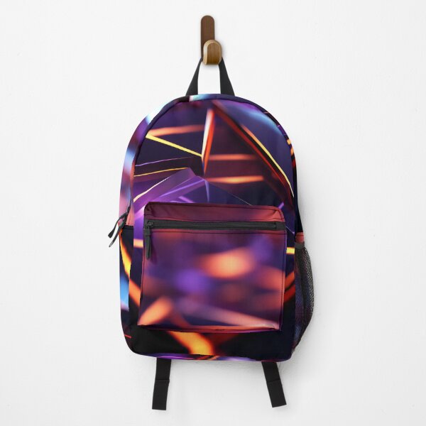 Item preview, 3d render, orange neon light, abstract ultraviolet background, laser grid, virtual network, glowing lines, polygonal mesh designed and sold by Gabi.Media.