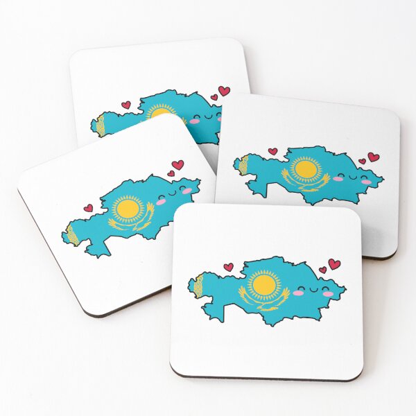 Item preview, Kazakhstan Flag Map Smile with Love designed and sold by pixelsparkzone.