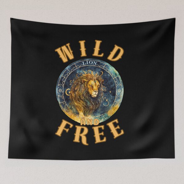 Item preview, Wild And Free. leo sign designed and sold by ZodiacWonders.